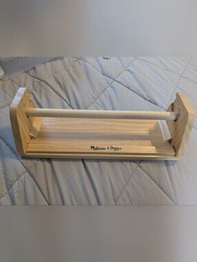 Melissa & Doug Light Wood Tabletop Paper-Roll Dispenser